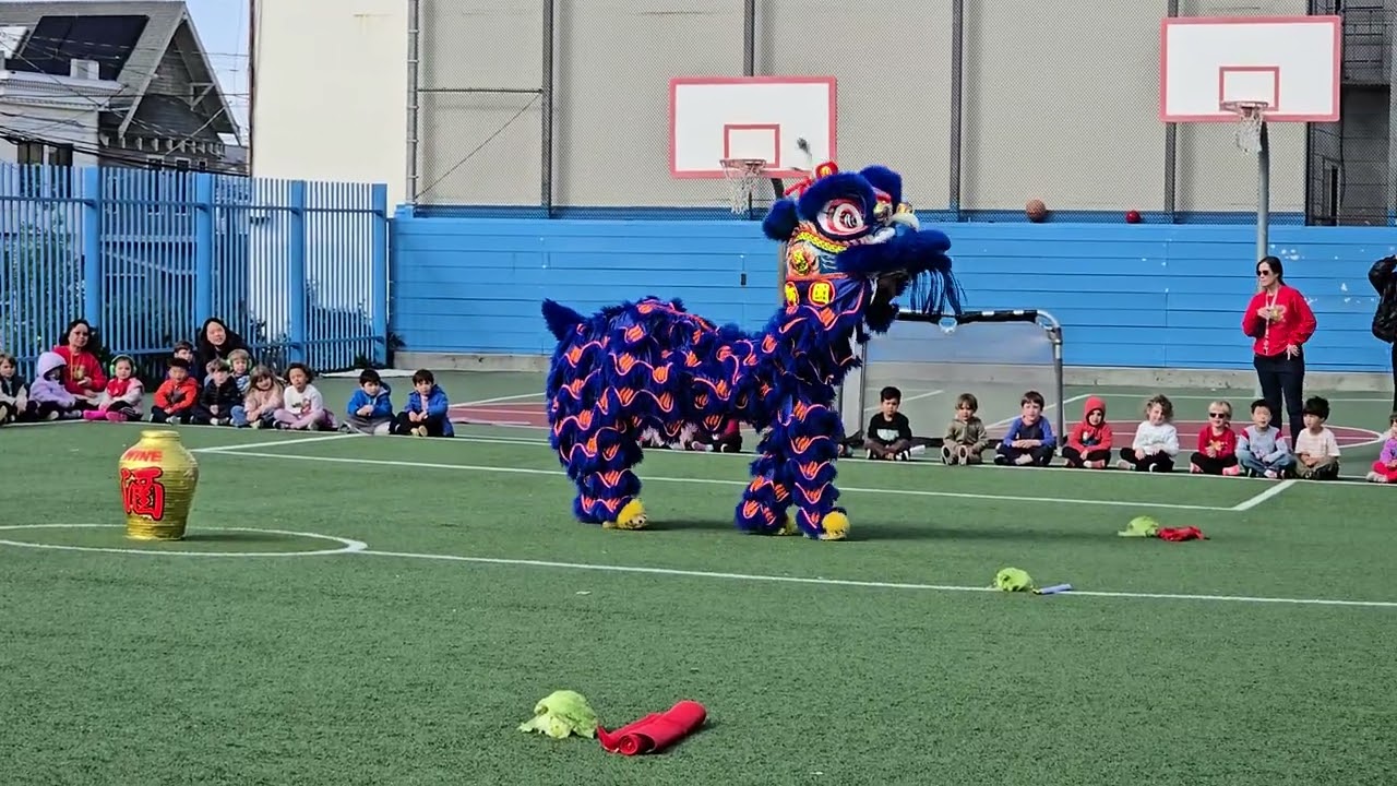 West Coast Lion Dance Troupe at McCoppin Elementary, February 20, 2026 - Dance 1