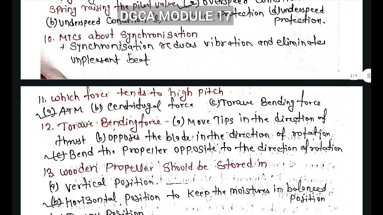 DGCA AME MODULE 17 Exam Question Paper 