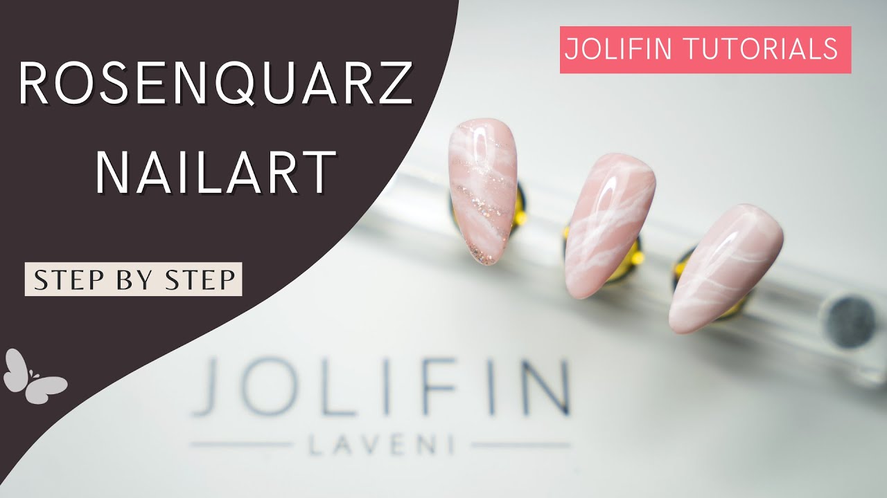 Rosenquarz Nailart - step by step