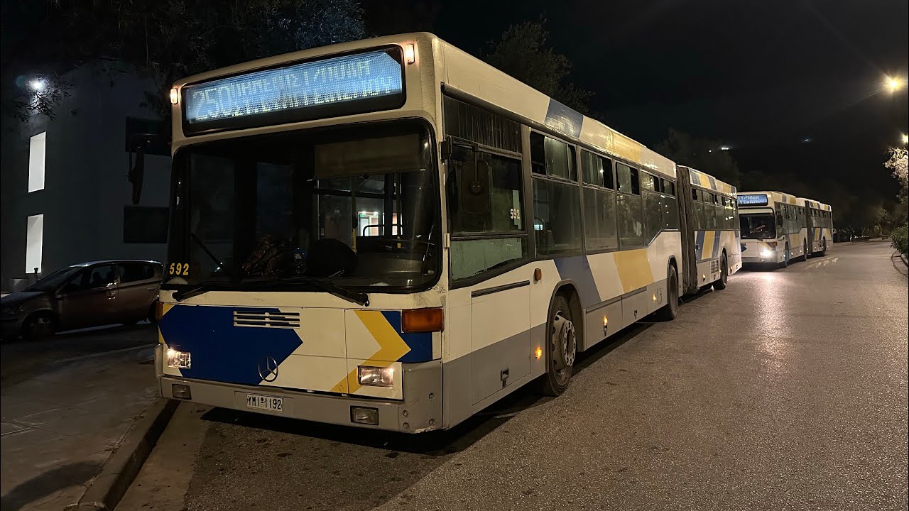 Riding a Mercedes-Benz ΕΛΒΟ O405GN2 #592 