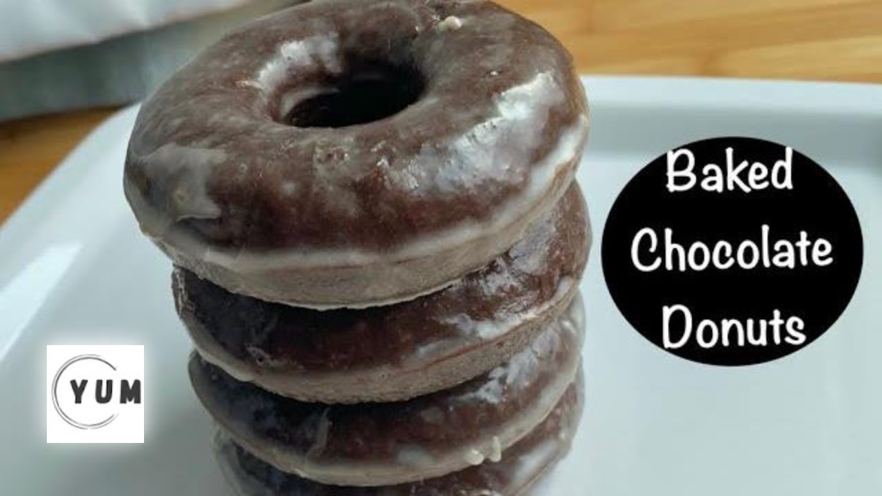 Easy Healthy Baked not fried Chocolate Donuts ready in 20 minutes Recipe
