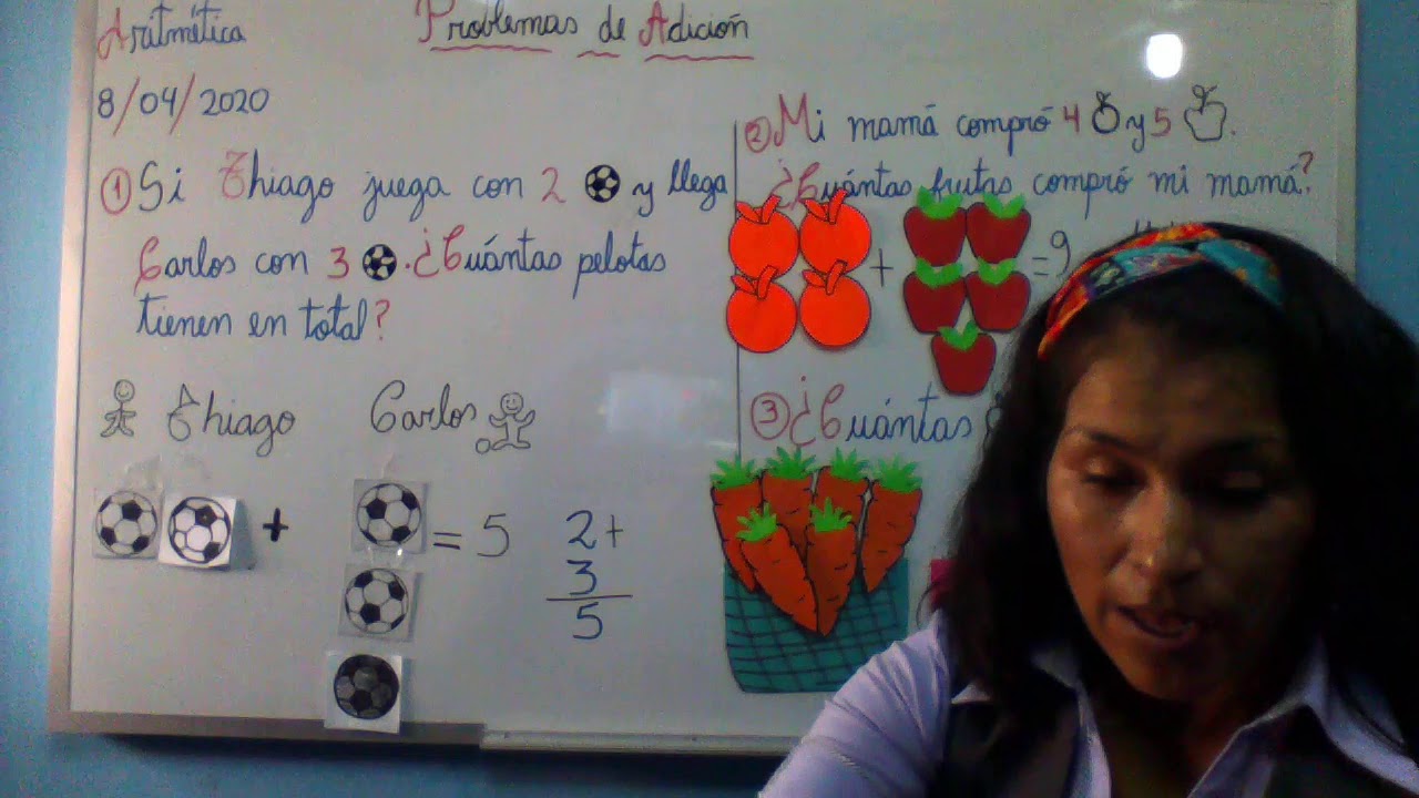 PROBLEMAS DE ADICIÓN 1ER GRADO