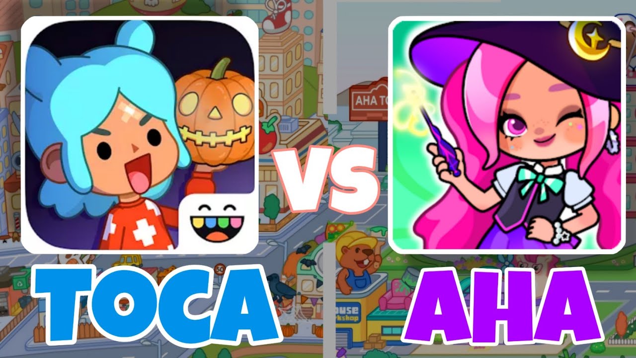 Toca Boca VS Aha World. Aha World VS Toca Life