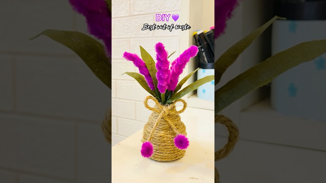 Best out of waste / DIY showpiece #diy #shorts #showpiece #craftideas #youtubeshorts