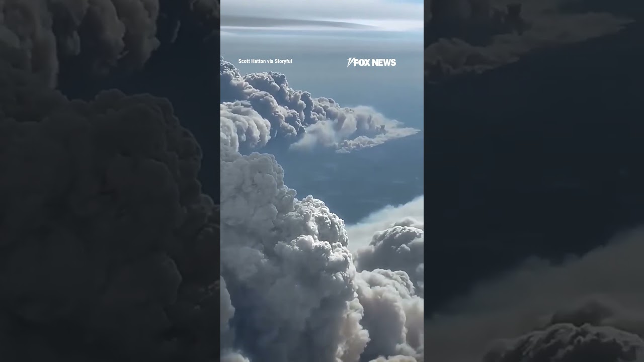 Pilot captures video of MASSIVE SMOKE PLUME from Ontario wildfires #foxnews #news #us #fox
