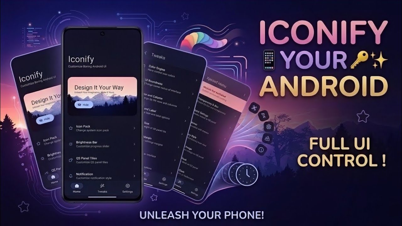 Customize Any Rooted Android in 2026! 🚀 Iconify App Review (Android 16/17) 🛠️
