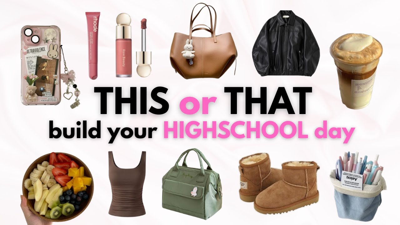 THIS or THAT Build Your Dream HIGHSCHOOL Day 🎒📚☁️
