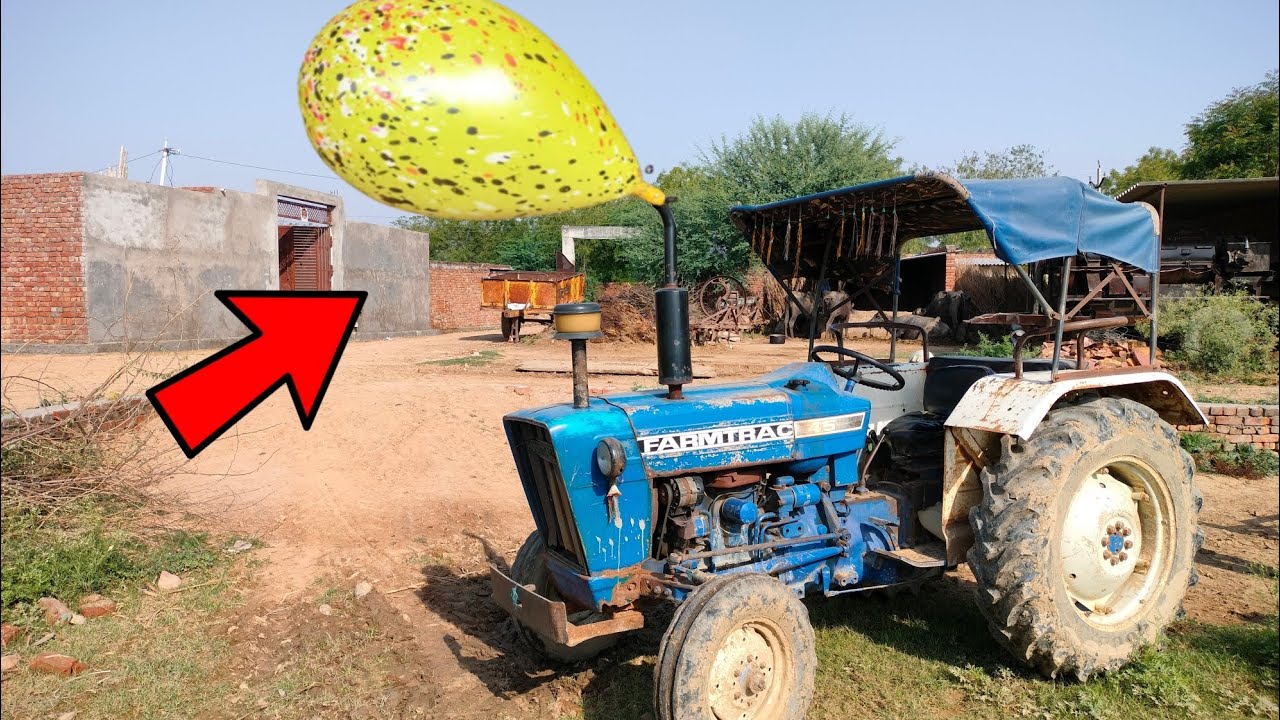 tractor vs monster balloon experiment