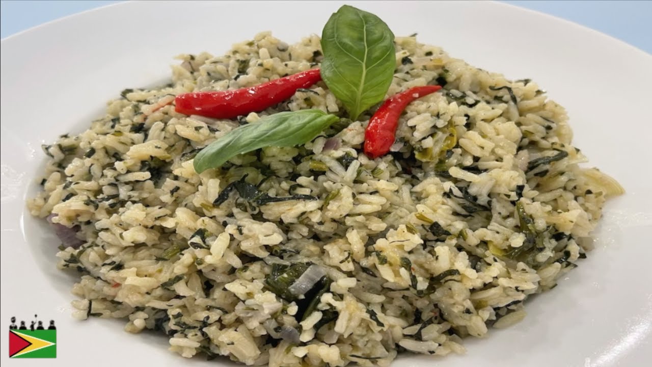 🇬🇾 Рецепт гайанского шпината с рисом 🇬🇾