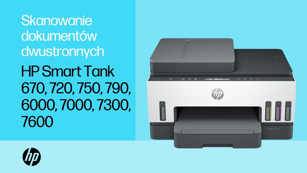Skanowanie dwustronne | HP Smart Tank 670, 720, 750, 790, 6000, 7000, 7300, 7600 | HP Support