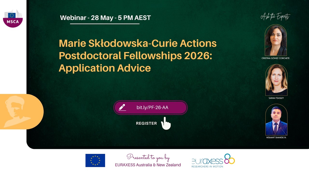 2026: Application Advice for Marie Sklodowska-Curie Actions Postdoctoral Fellowships