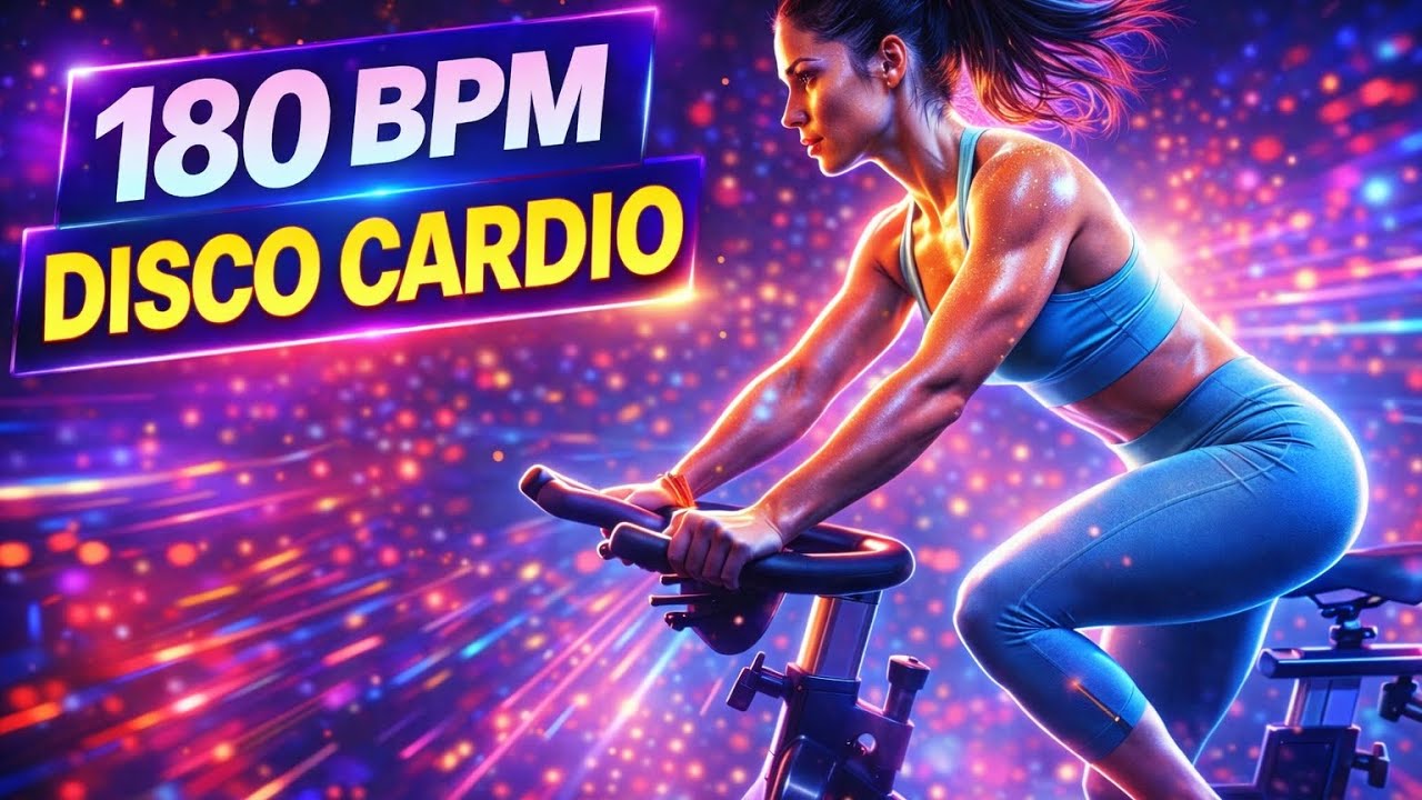 180 BPM Disco Cardio Workout Music (1 Hour) | Running, Spinning & Aerobics