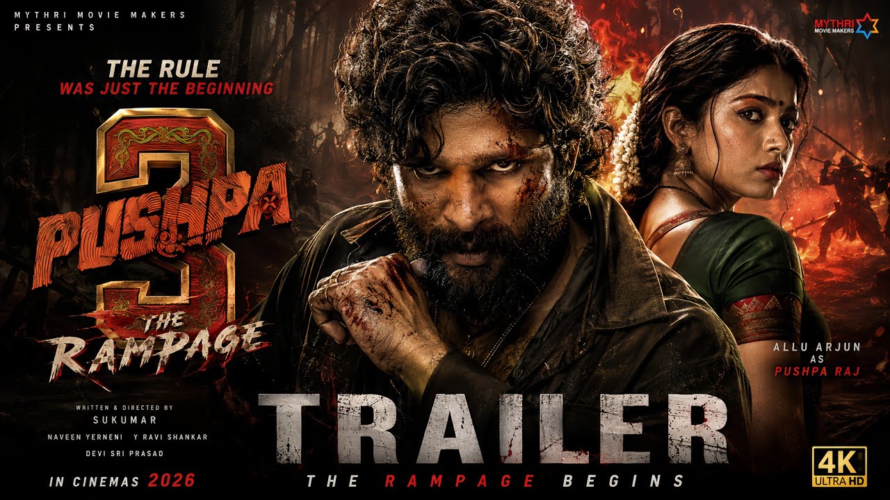 PUSHPA 3: THE RAMPAGE (2026) | Official Final Trailer | Allu Arjun | 4K Ultra HD