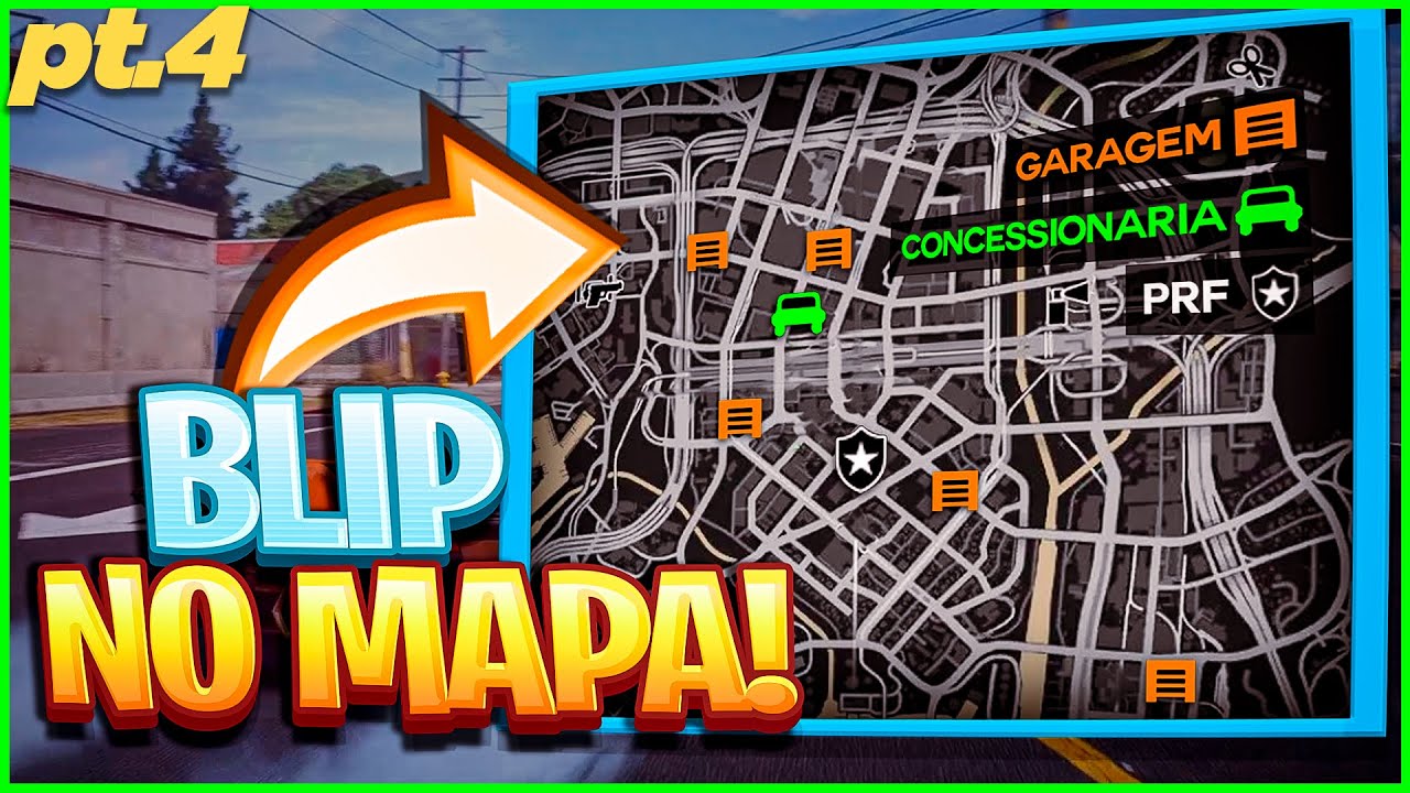 Como Colocar BLIP no MAPA na sua CIDADE de GTA RP! (pt.7)