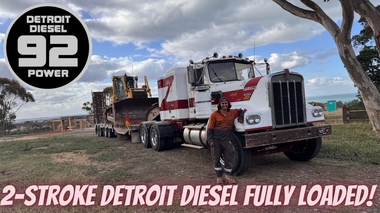 73 Kenworth W900A Hauls A 20 Ton Bulldozer