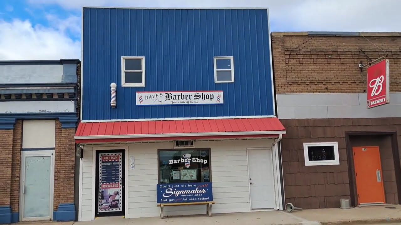 Exploring Small Town Salem, South Dakota: Must See! Grocery Store, Barber Shop & Beer Signs