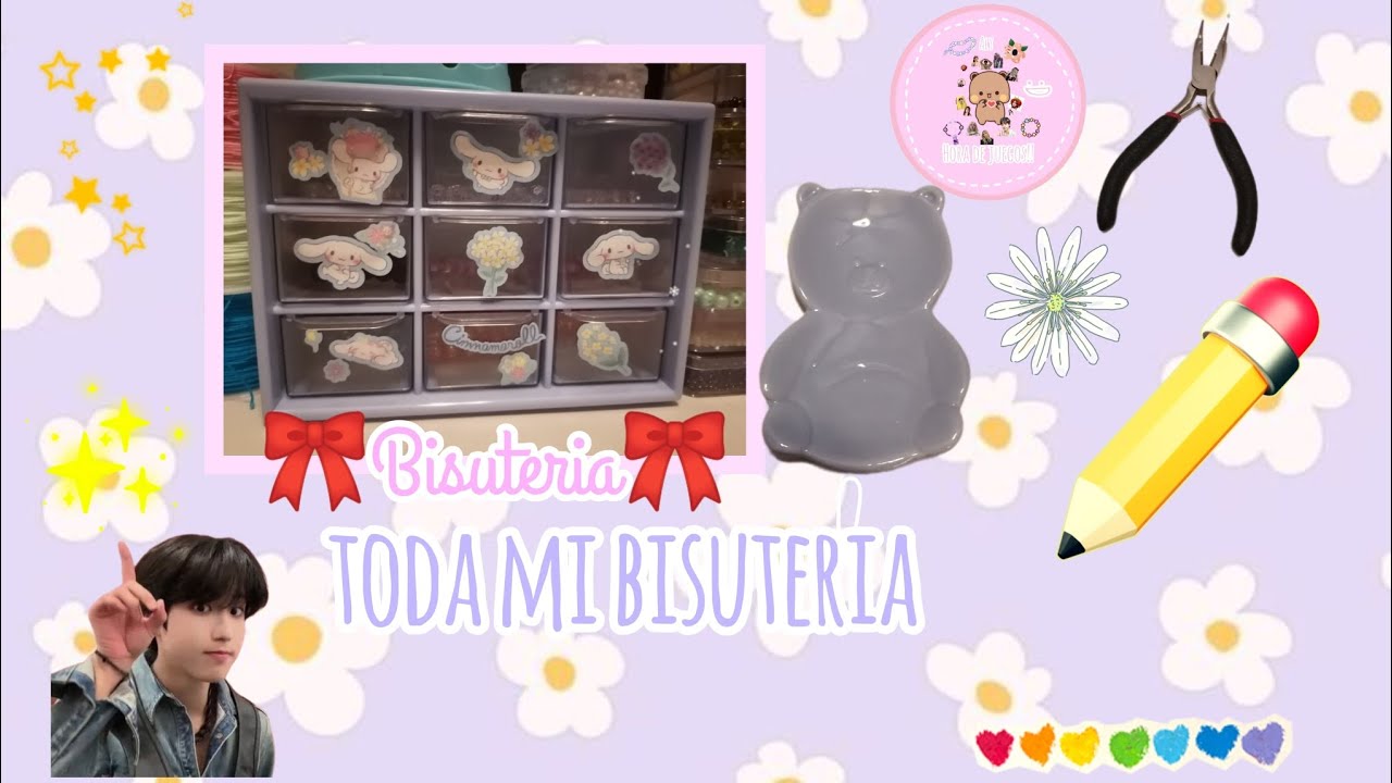 .°☝️🤓mostrándoles toda mi bisuteria💅👽.° #viral #hechoamano #bisuteria #video #ideascreative #uñas 