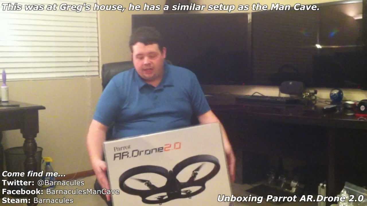 Unboxing Parrot AR.Drone 2.0 Sensefly UAV Quadricoptor w/ HD Camera - @Barnacules