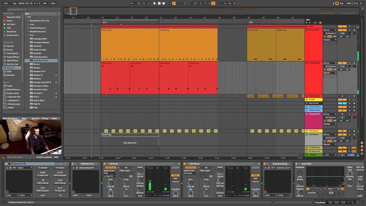 Hypnotic Peafowl -ableton Tutoriel 02 - How To Make A Psytrance Basse with Razor ( DL Sample pack )
