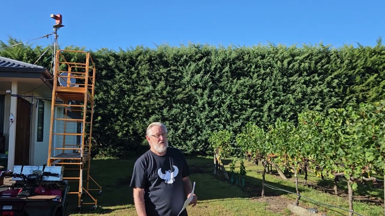 Laser Bird Deterrent protecting a vineyard