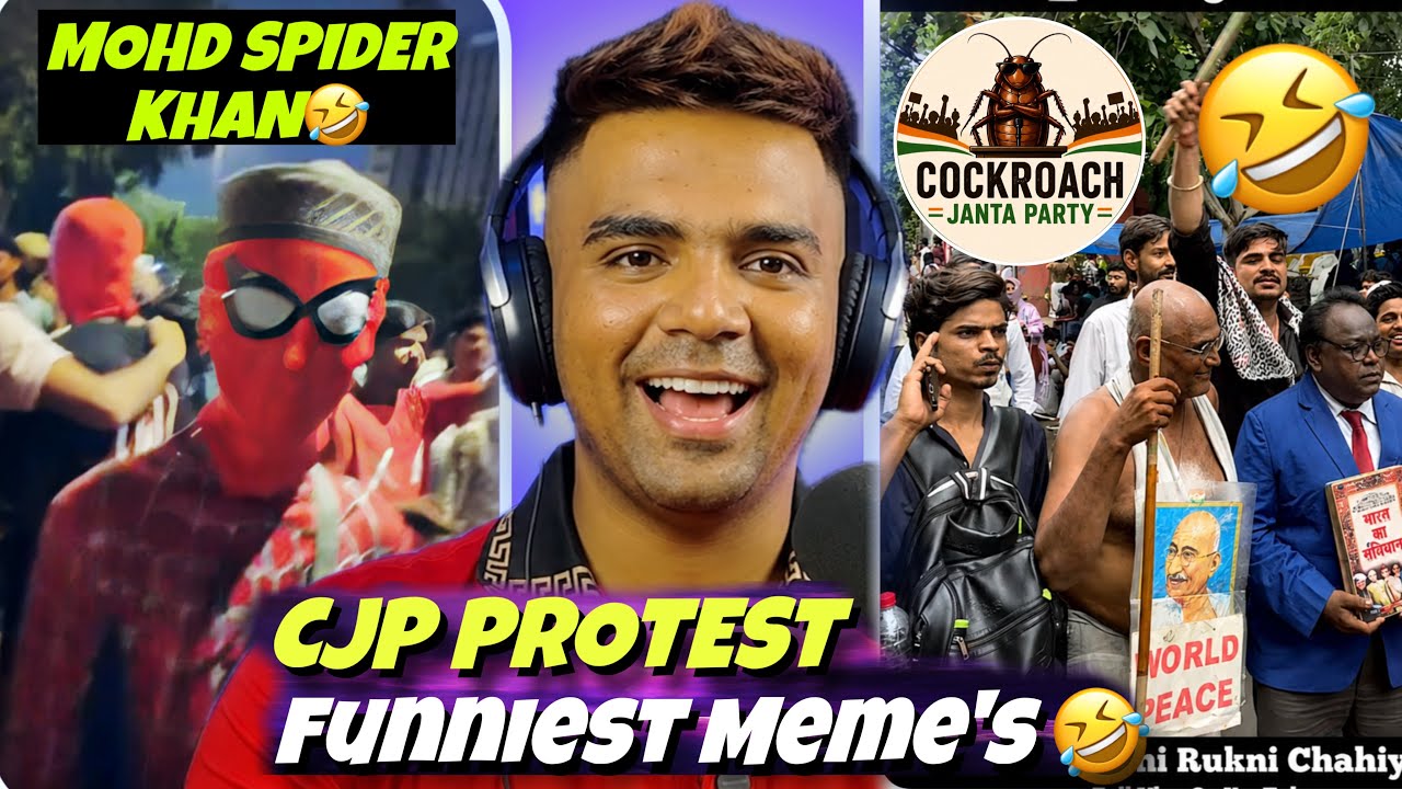 CJP Protest 😂 Funniest Meme Review Ft. Mohd Spider Khan | The Internet's Funniest Reaction