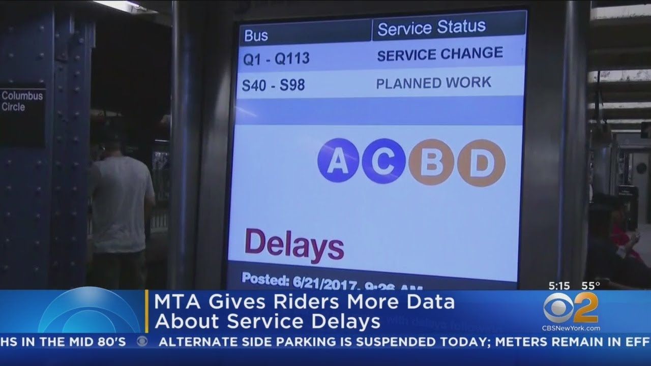 MTA Gives Riders More Data About Service Delays