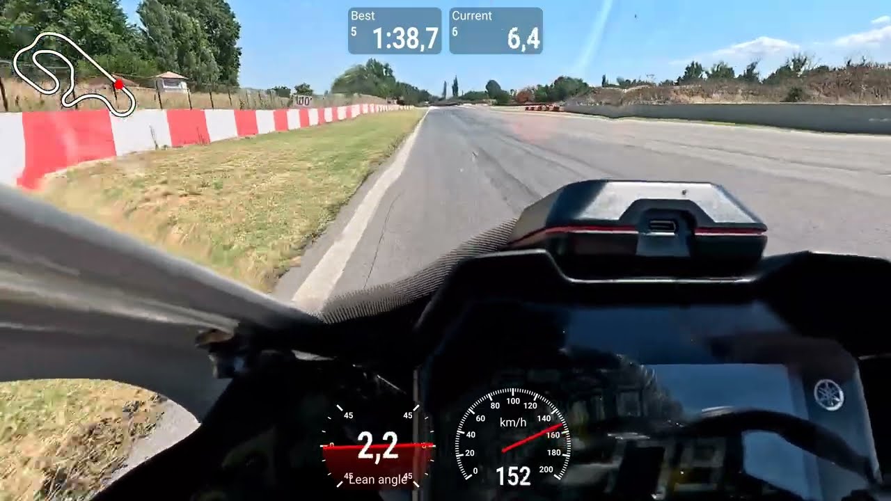 Yamaha R7 first time Serres circuit