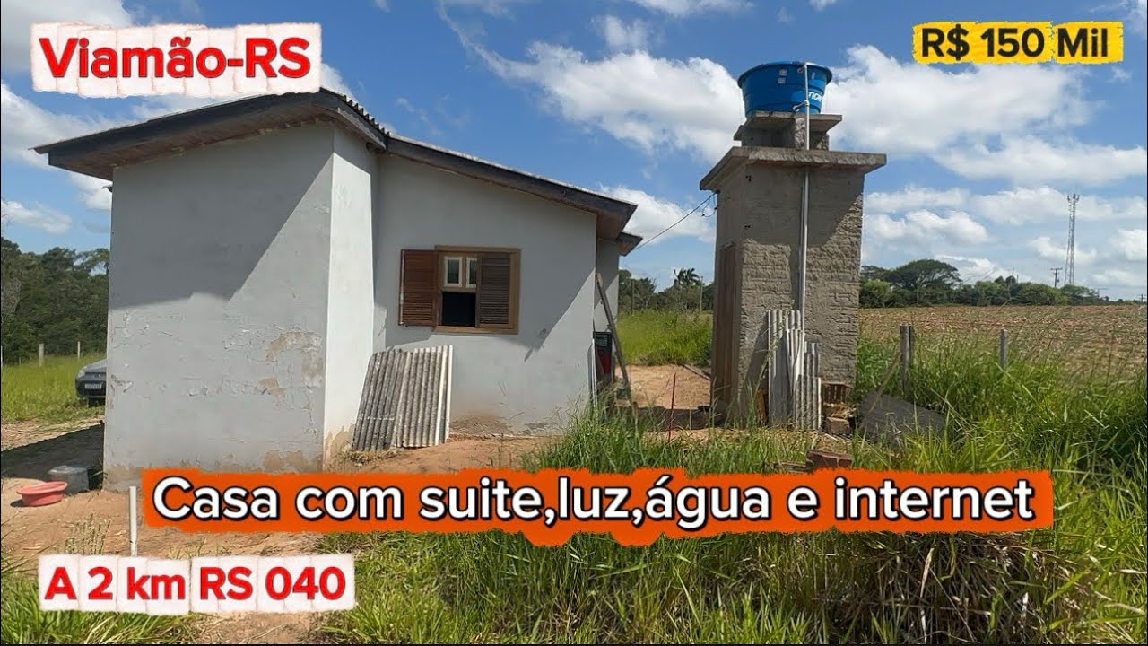 Chácara em Viamão-RS casa semi-mobiliada com suite