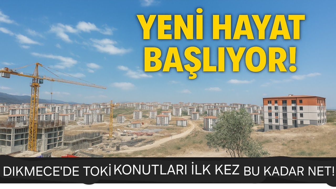 HATAY'DA YENİ BİR BAŞLANGIÇ: [DİKMECE TOKİ KONUTLARI İLK KEZ AYRITILI BİR ŞEKİLDE KAMERALARDA]