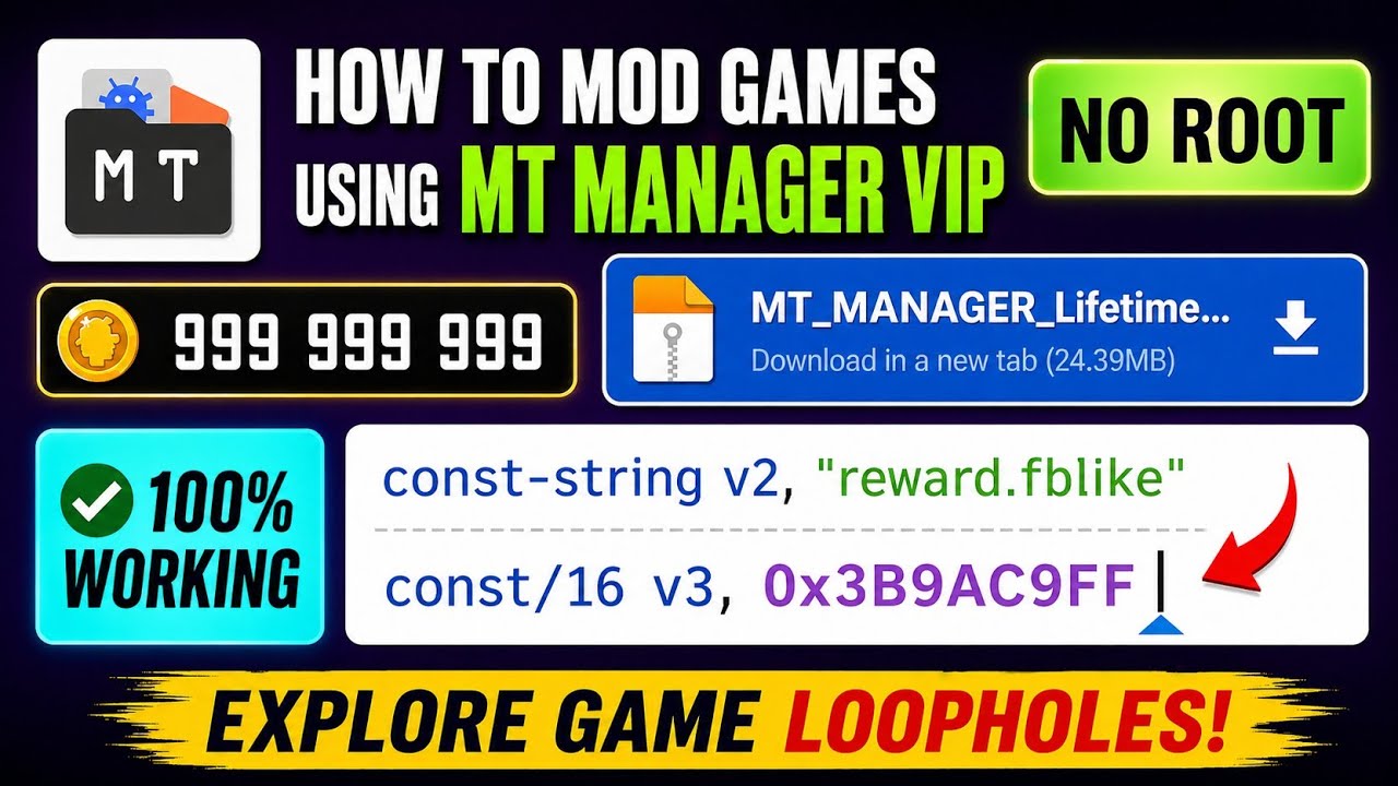 Как модифицировать игры с помощью MT Manager VIP | Инструкция по использованию Smali и classes.de...