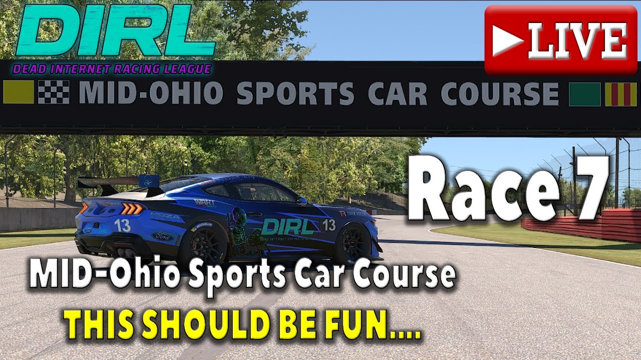 LIVE - Race 7 - Mid-Ohio | DIRL Mustang Challenge