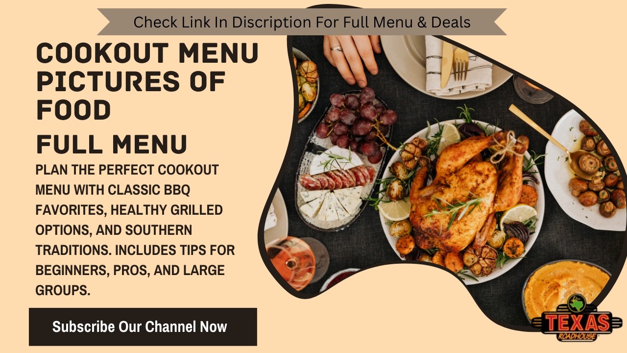 Cook Out Menu Pictures of Food With Prices 2026 | Full Food Review USA