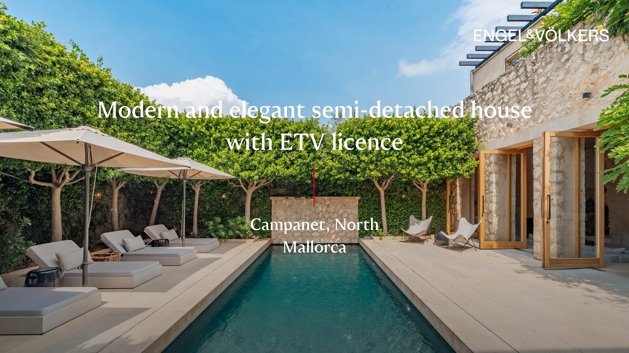 Modern Townhouse with Pool & ETV License in Campanet | Mallorca Real Estate