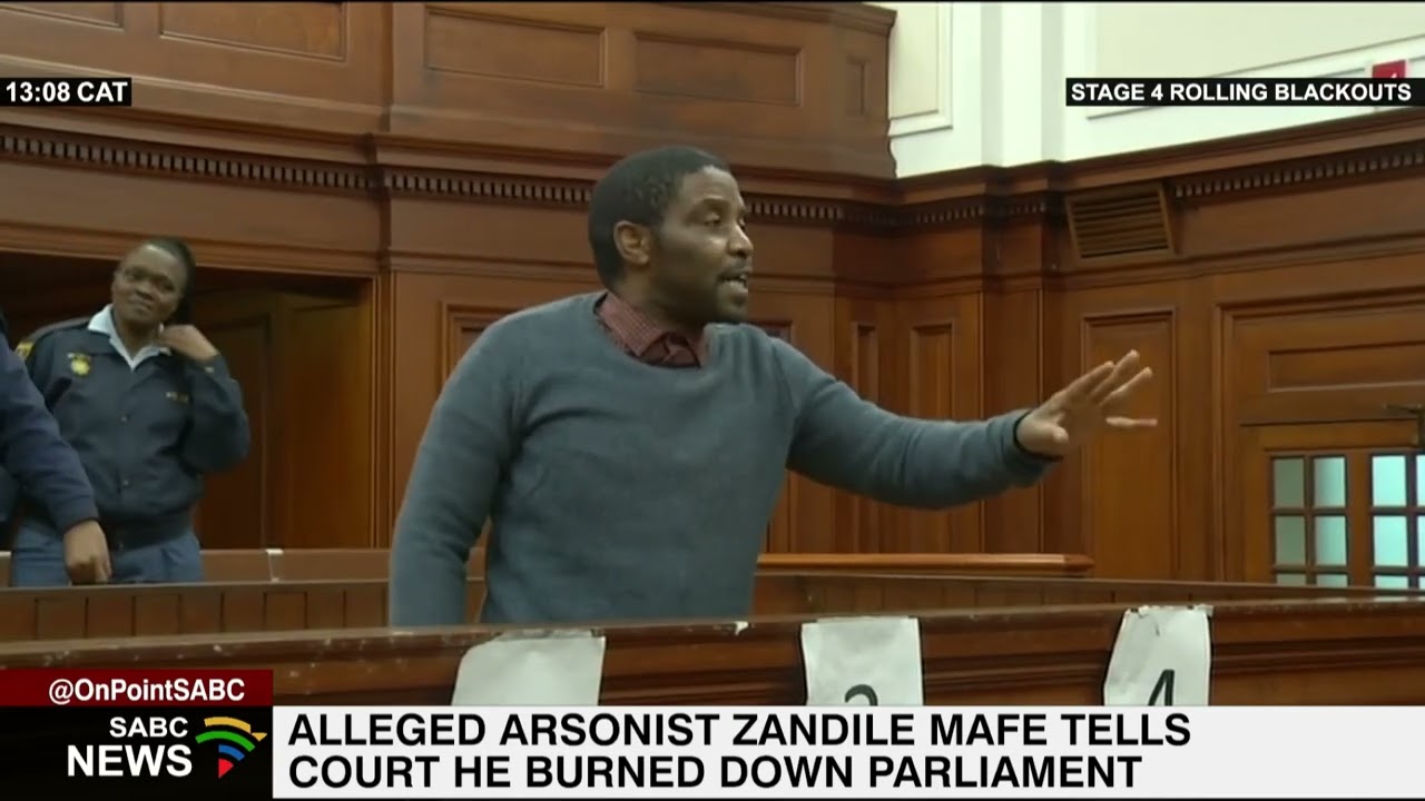 Parliament Fire | Alleged arsonist Zandile Mafe admits to burning down Parliament