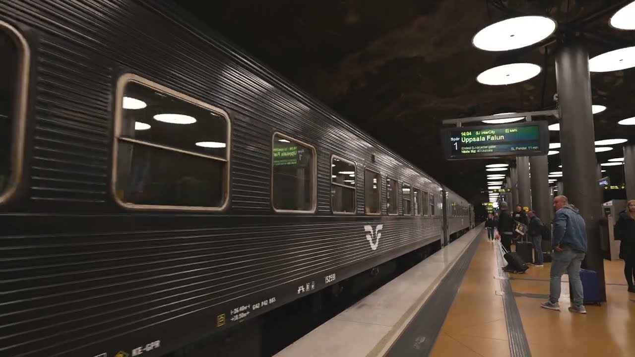 Sweden, train ride from Arlanda Airport to Sala