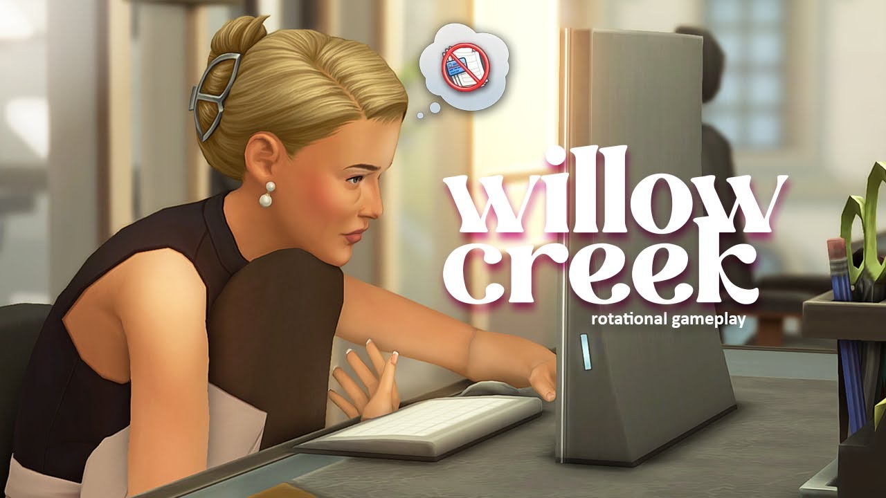 My sim was struggling so bad she had to get a full time job 😭 (Sims Rotational Gameplay)