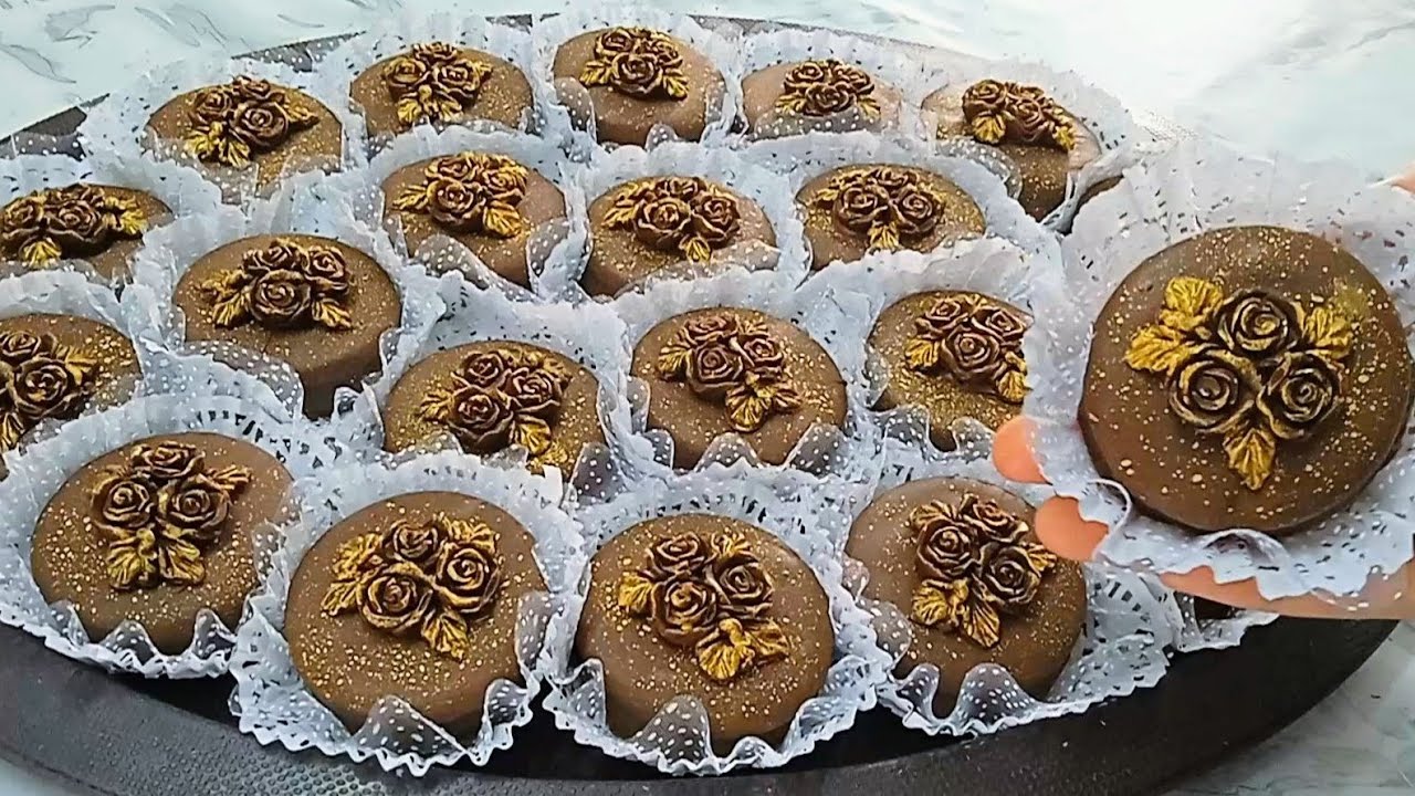 صابلي الورود بالشوكولا بعجينة هشةواقتصادية ب125غ زبدة فقط