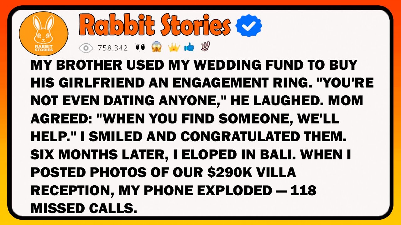 My Brother Used My Wedding Fund To Buy His Girlfriend An Engagement Ring. 