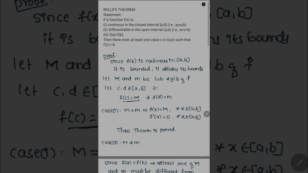 ROLLES THEOREM 