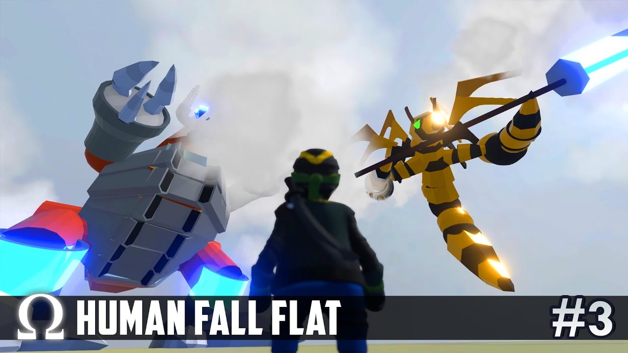 ESCAPE FROM BEEZILLA! (Getting Sticky With It) | Human Fall Flat #3 Ft. Delirious, Toonz, Squirrel
