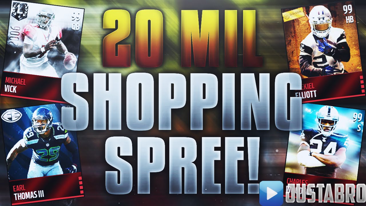 20 MILLION Coin Shopping Spree! Madden Mobile Squad Builder!