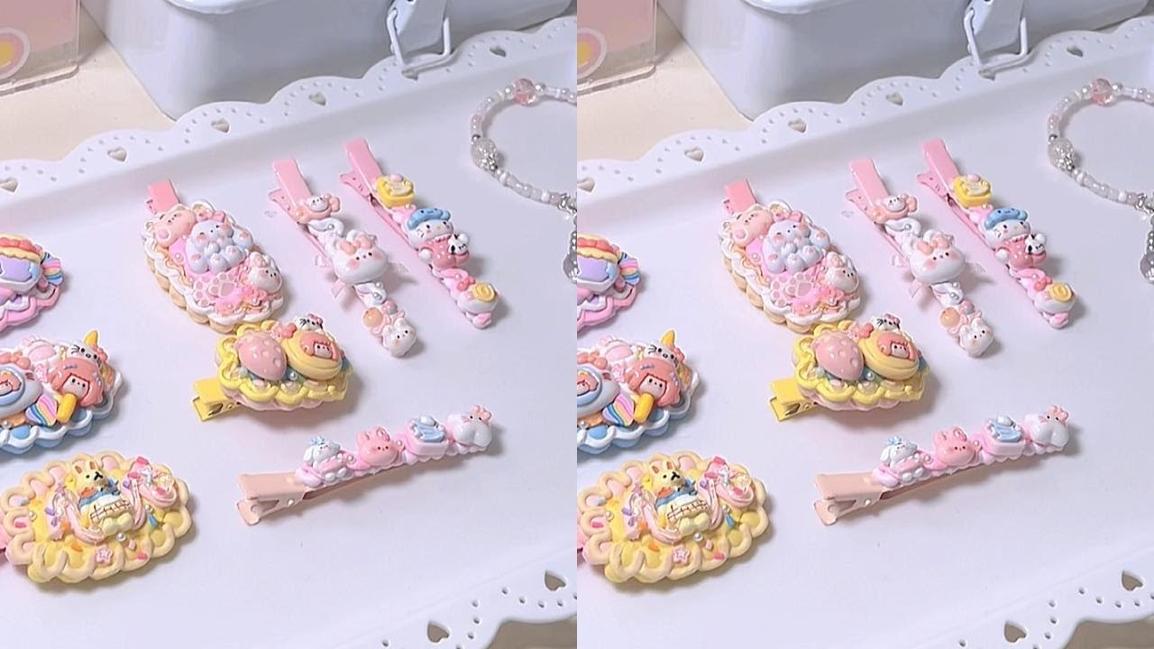 Immersive packaging - butter cream gel hair clip. 69R for bracelets and hair clips. 