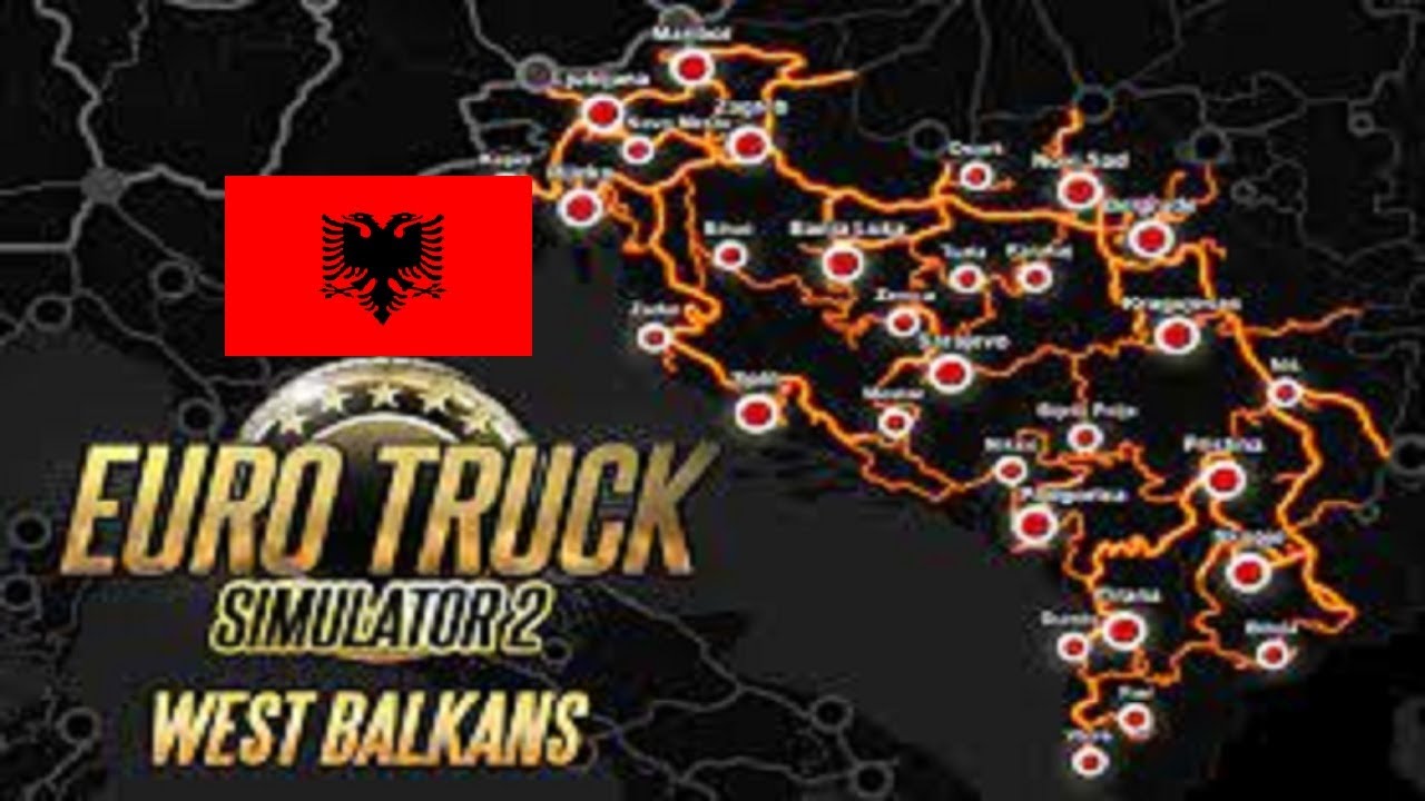 Euro Truck Simulator 2 West Balkans/Ets2 west balkans Albania road trip (5x speed)
