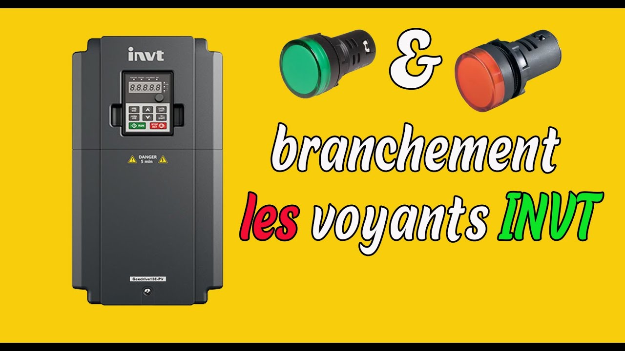 branchement les voyants INVT