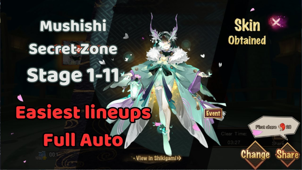 Mushishi Secret Zone | Easiest Lineups | Full Auto