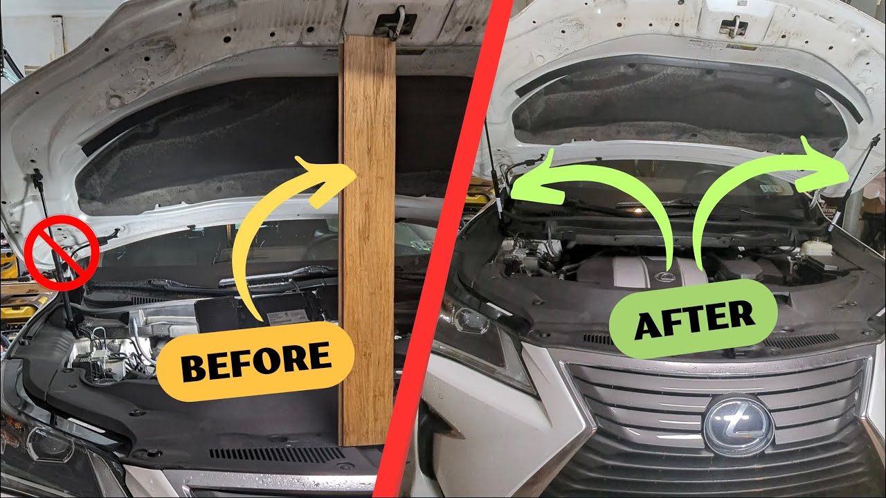 Toyota / Lexus Hood Lift Support Strut (Shock) Replacement - All Details on RX350