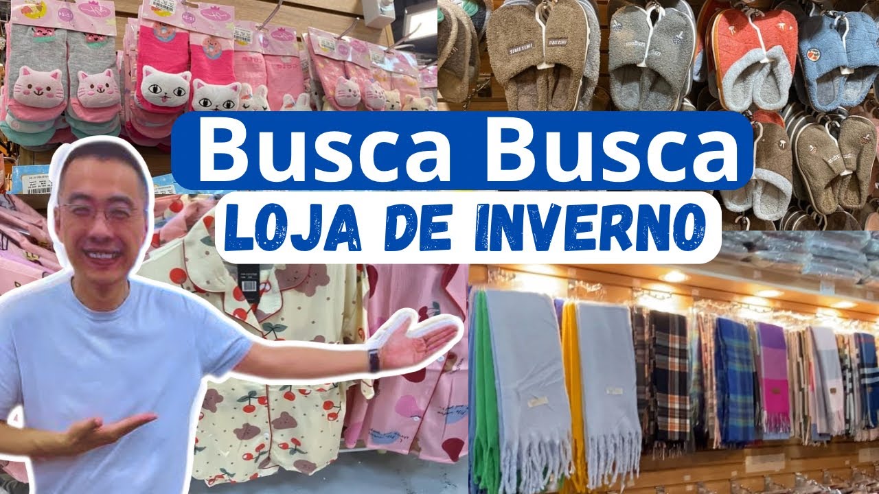 😱Tour na Loja de Inverno BUSCA BUSCA |🧣❄️ Pijamas, Pantufas e Looks Quentinhos!