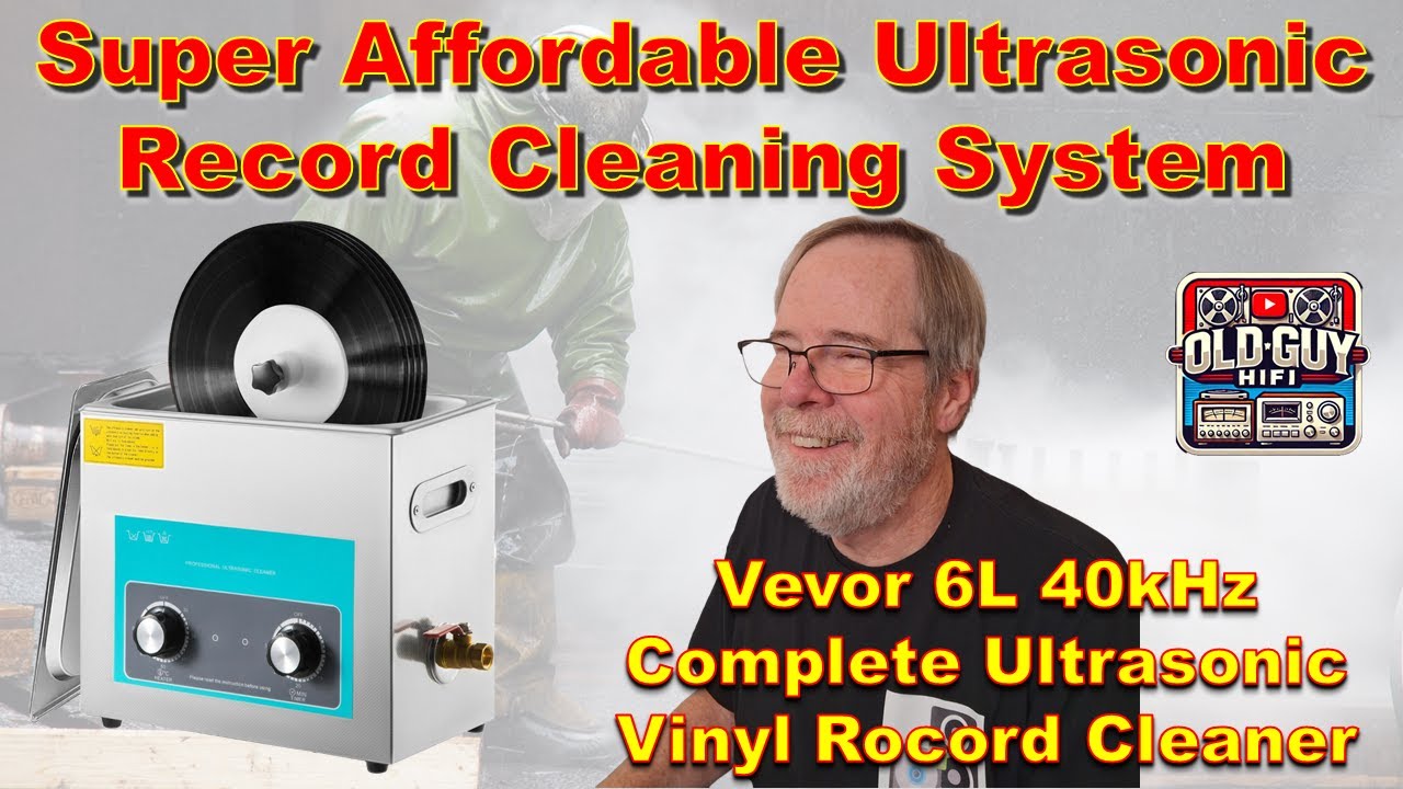 Super Affordable Ultrasonic Record Cleaning System. Vevor 6L 40kHz Complete Ultrasonic Vinyl Cleaner