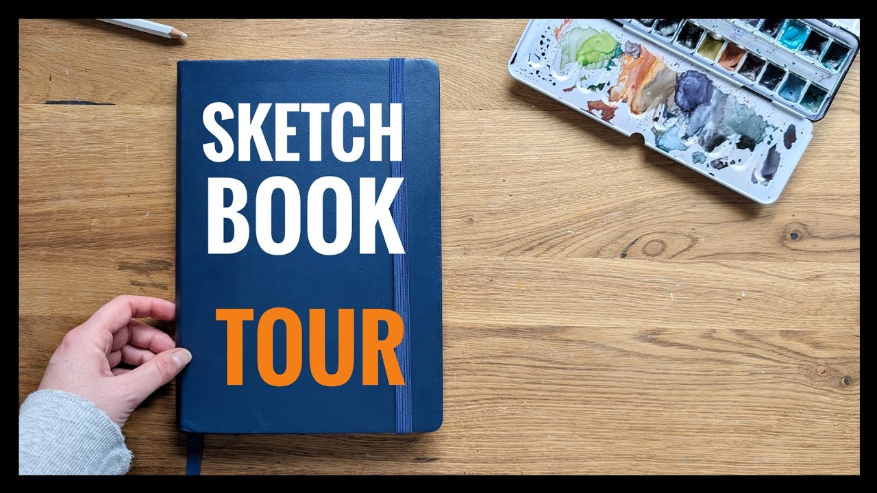NEUE SKETCHBOOK TOUR - 1 Jahr lang habe ich dieses Skizzenbuch gefüllt - Skizzenbuch Tour Nr. 24