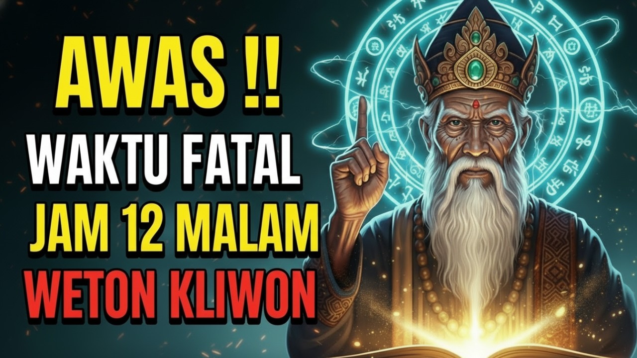 WETON KLIWON TERLARANG! Lakukan 7 Hal Ini Tepat Jam 12 Malam, Rezeki Langsung Macet Total ⚠️